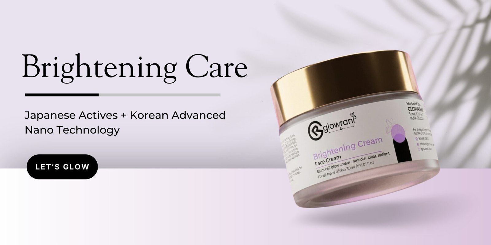 GLOWRANI BRIGHTENING CREAM BANER IMAGE2
